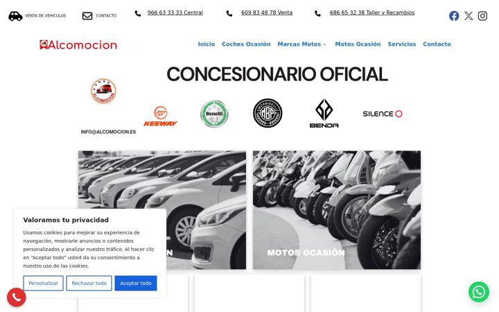 Screenshot of alcomocion.com