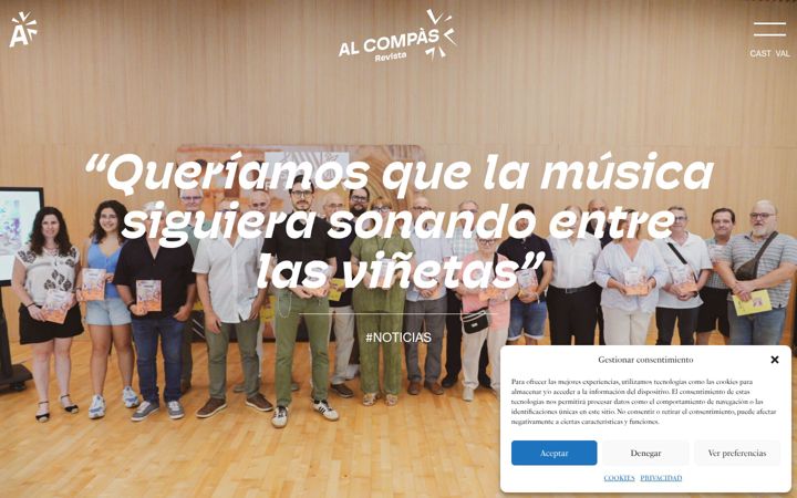 Posnetek zaslona alcompasrevista.com