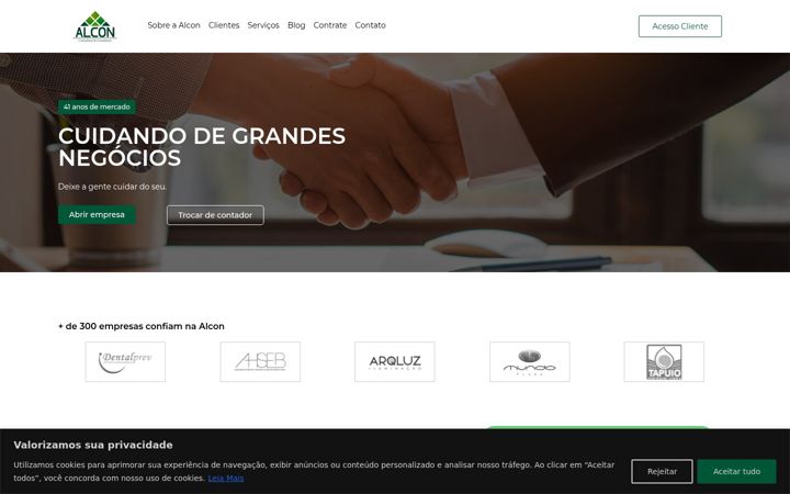 Capture d'écran de alcon-sc.com.br