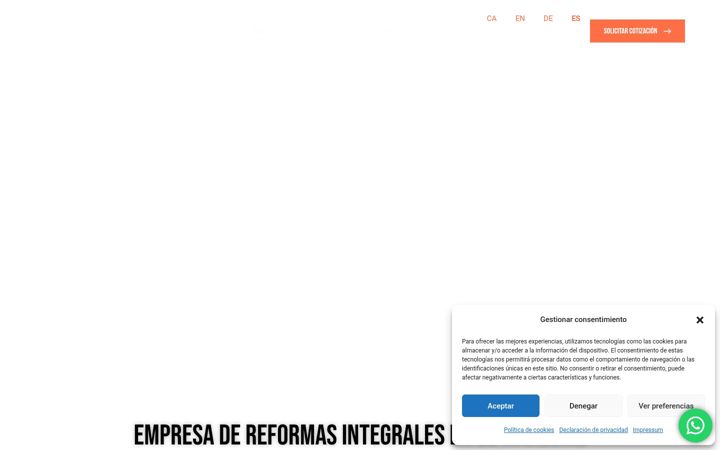 Screenshot of alcorareformas.es