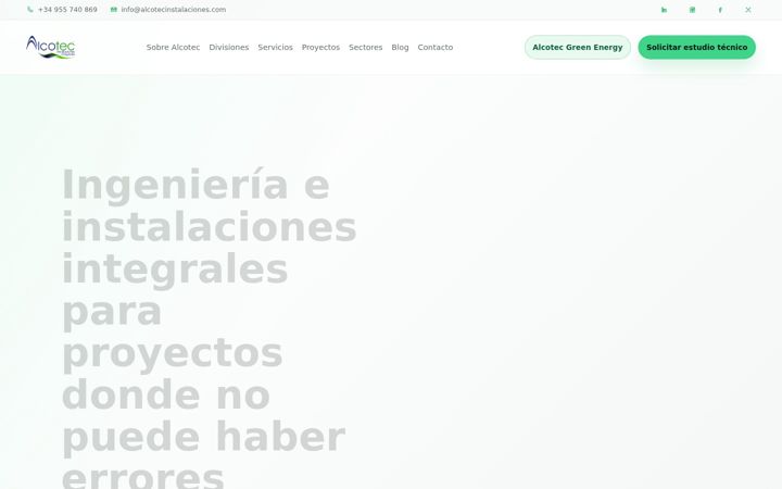 Screenshot of alcotecinstalaciones.com