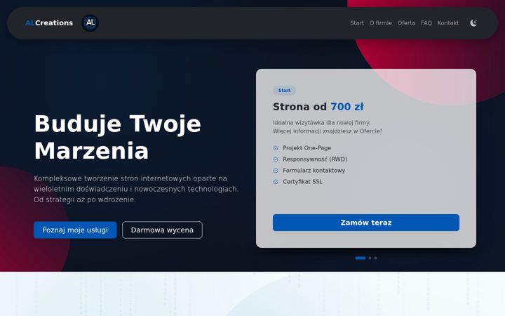 Screenshot of alcreations.pl