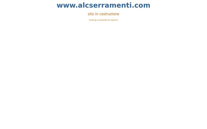 Screenshot of alcserramenti.com