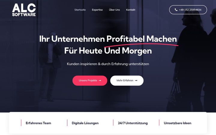 Screenshot of alcsoftware.de