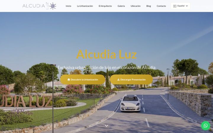 Screenshot of alcudialuz.com