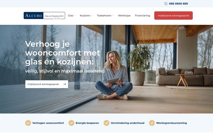 Ekrano kopija alcuro.nl