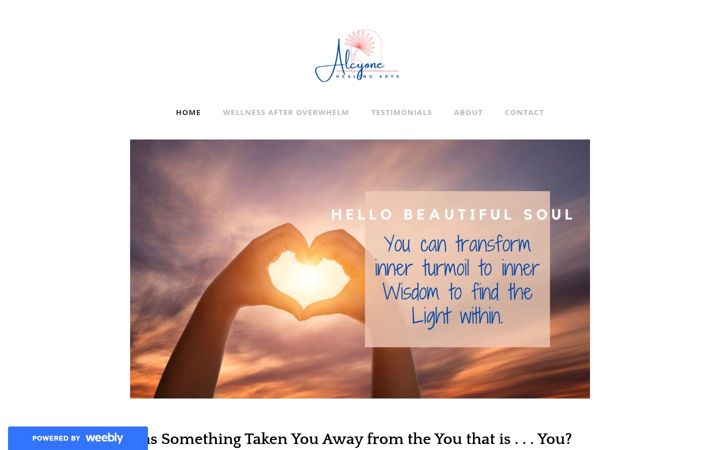 Ekrānuzņēmums no alcyonehealingarts.com