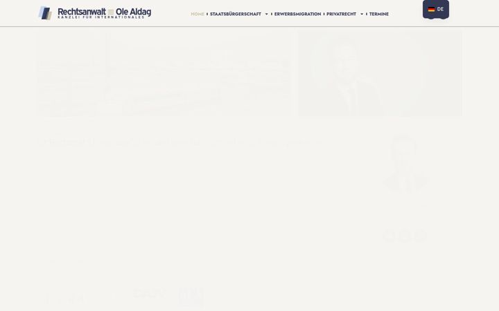 Screenshot of aldaglegal.com