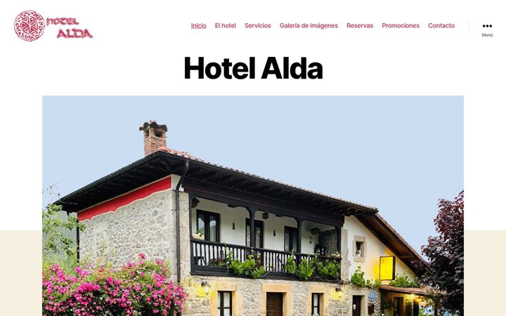 Screenshot of aldahotel.com
