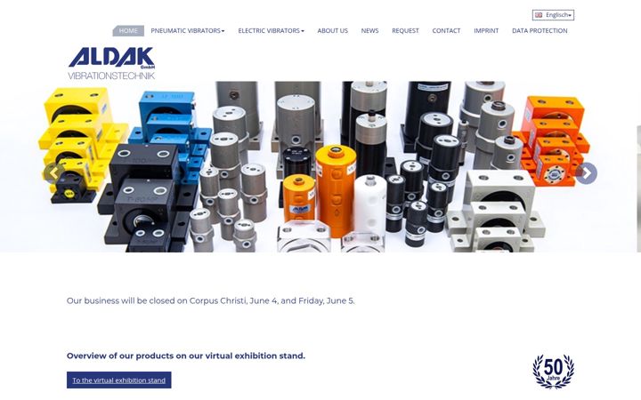 Screenshot of aldak.com