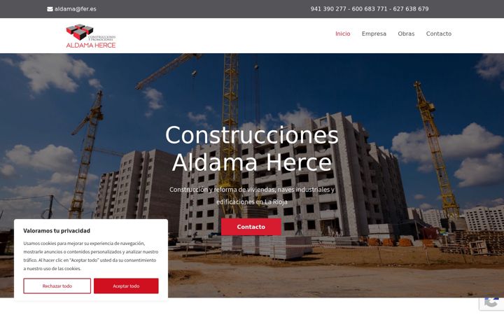 Screenshot of aldamaherce.com