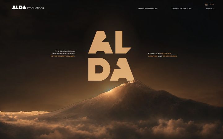 Screenshot of aldaproductions.es
