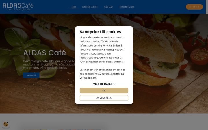 Screenshot of aldas.se
