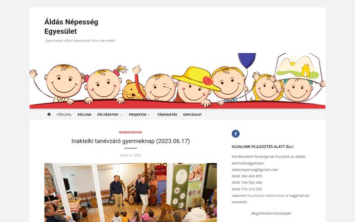 Screenshot of aldasnepesseg.ro