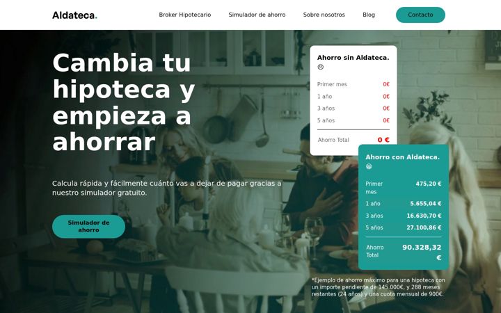 Screenshot di aldateca.com