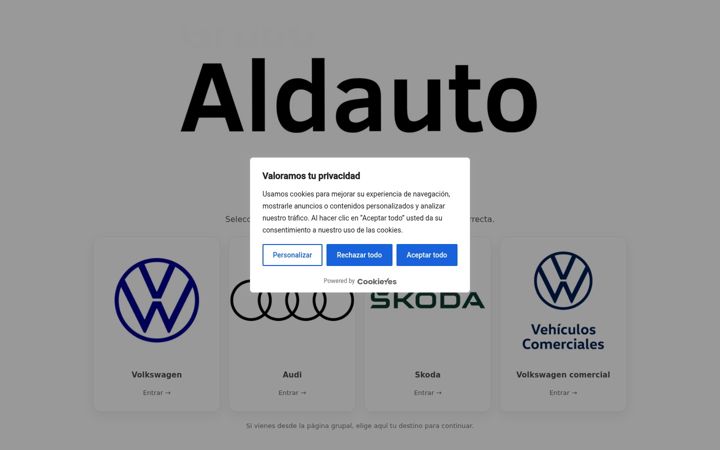Screenshot of aldauto.com