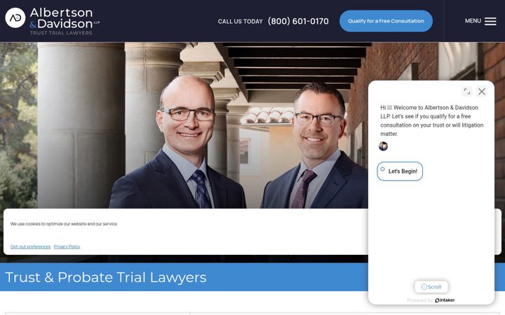 Screenshot of aldavlaw.com