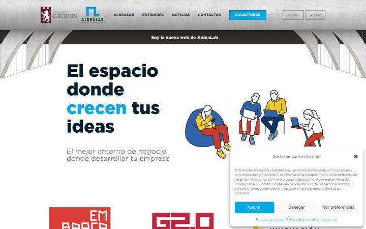 Screenshot of aldealab.es