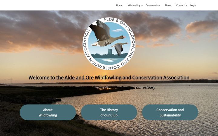 Screenshot of aldeandorewildfowlers.uk