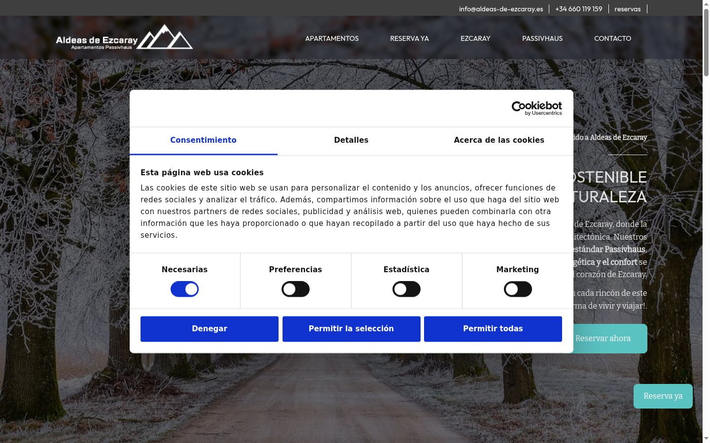 Zrzut ekranu banera zgody wyświetlanego przed jakąkolwiek interakcją