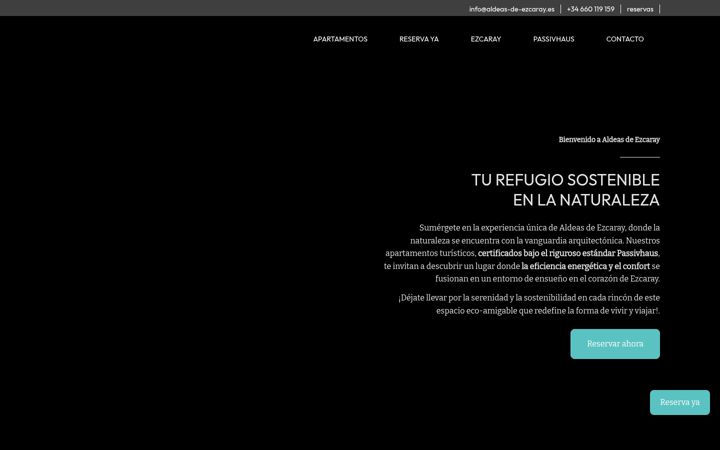 Screenshot of aldeas-de-ezcaray.es