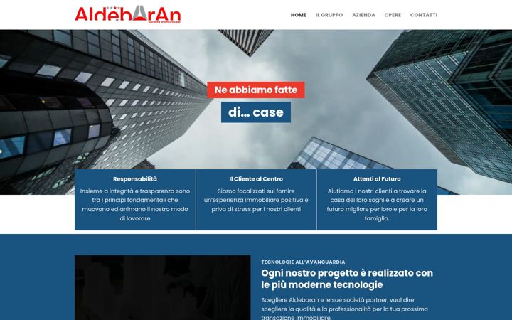 Screenshot di aldebaranimmobiliare.it