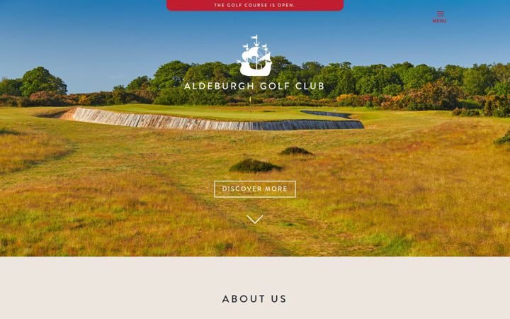 Screenshot di aldeburghgolfclub.co.uk