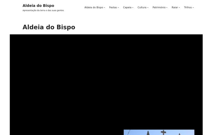 Screenshot of aldeiadobispo.com