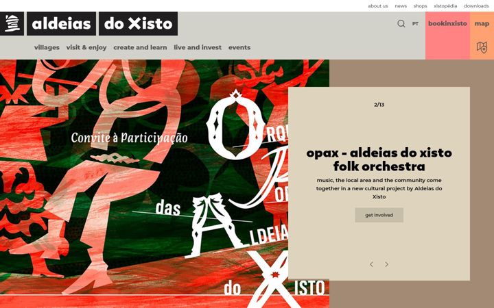 Screenshot of aldeiasdoxisto.pt