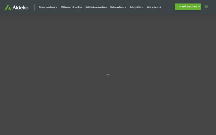 Screenshot of aldeko.fi