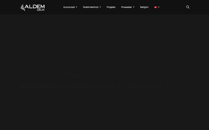 Screenshot of aldem.com.tr