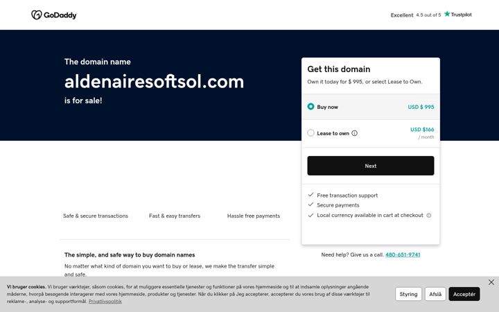 Screenshot of aldenairesoftsol.com