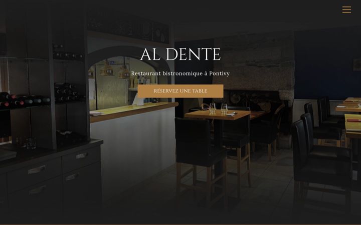 Screenshot of aldente-bistronomieitalienne.fr