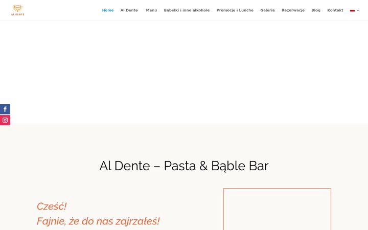 Capture d'écran de aldente.com.pl