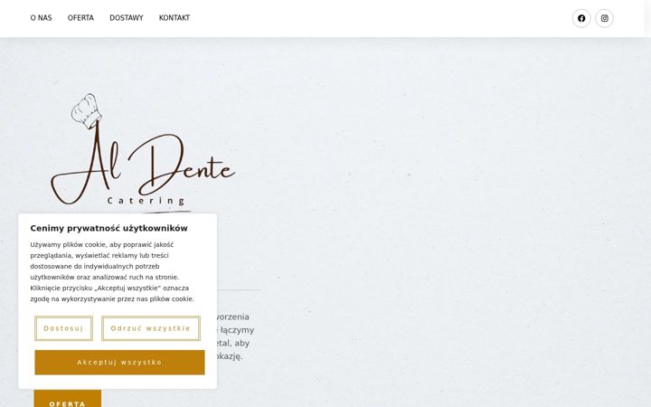 Screenshot of aldentecatering.pl