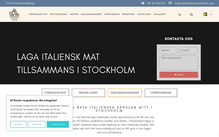 Screenshot of aldentestockholm.com