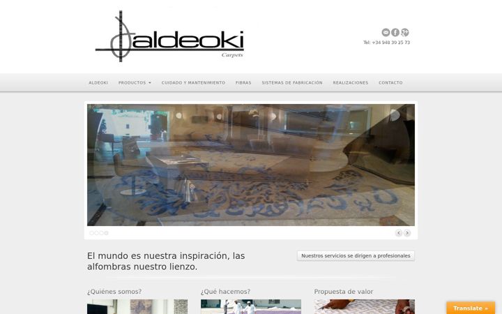Capture d'écran de aldeokicarpets.com