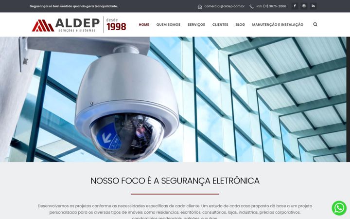 Screenshot of aldep.com.br