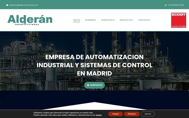 Screenshot of alderancontrol.es