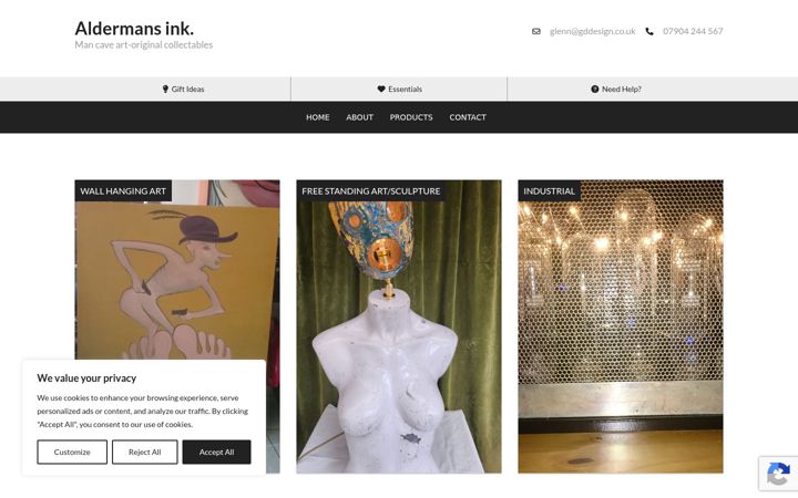Screenshot of aldermansink.co.uk