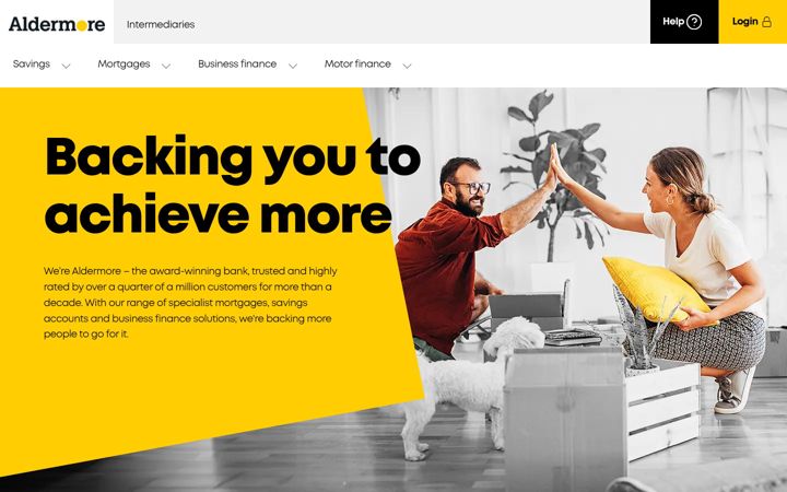 Screenshot of aldermore.co.uk
