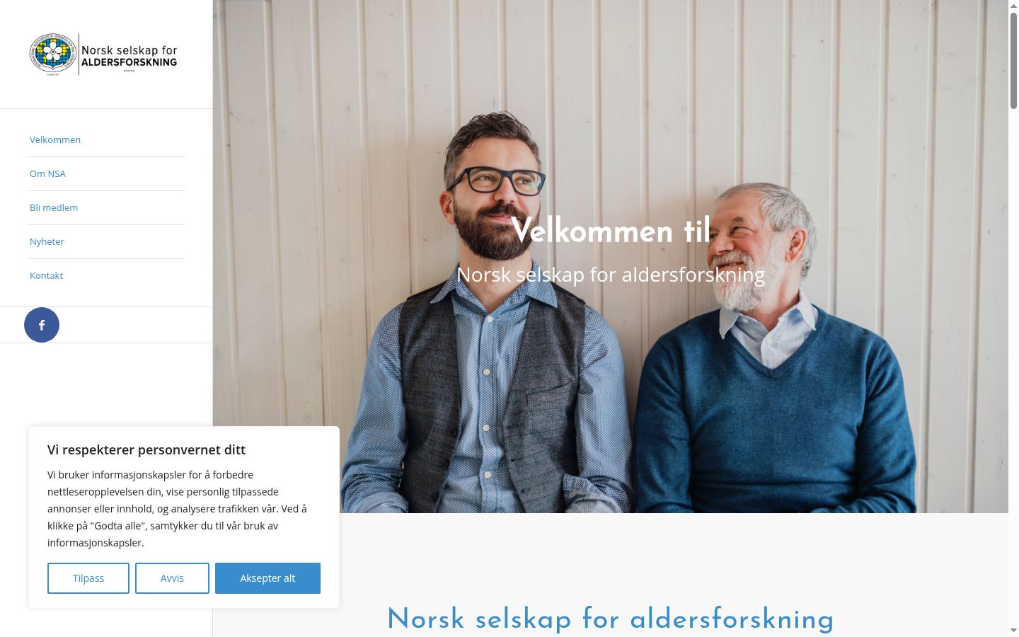Screenshot des Einwilligungsbanners vor jeglicher Interaktion