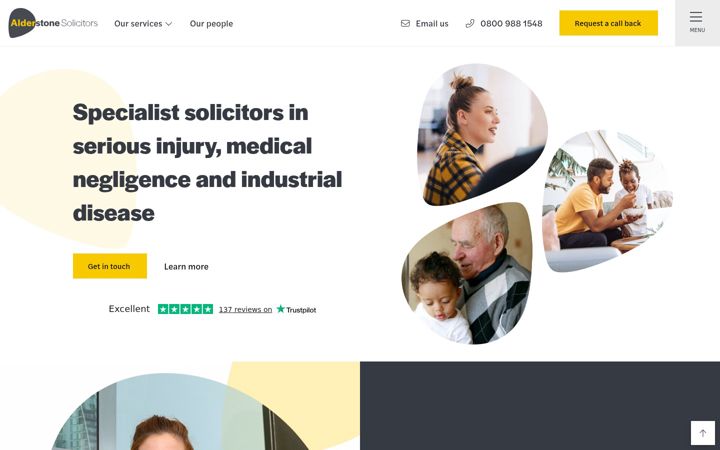 Screenshot of alderstonesolicitors.co.uk