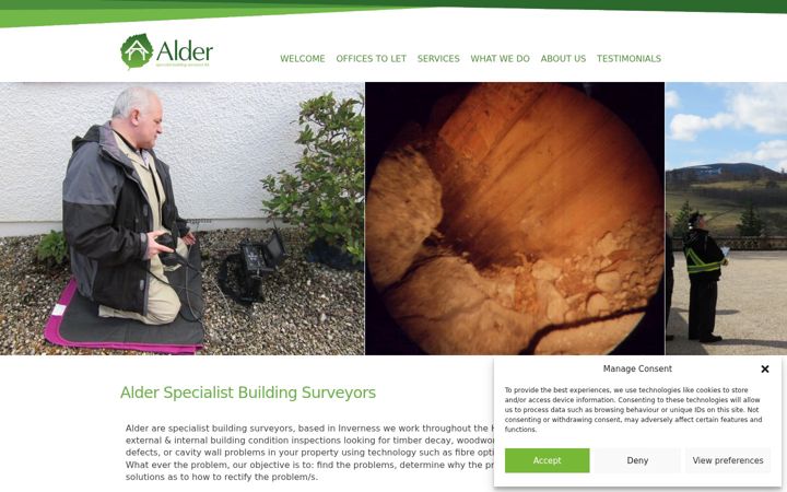 Screenshot stránky aldersurvey.com