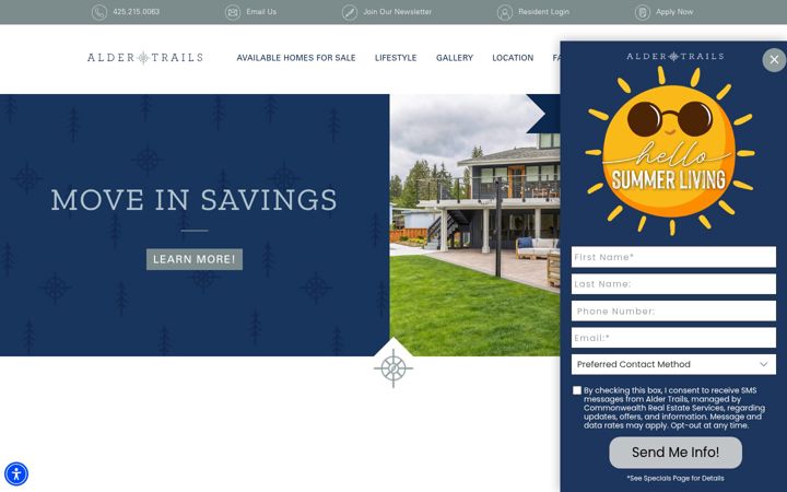 Screenshot of aldertrailswa.com