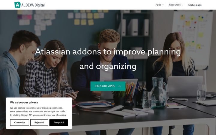 Screenshot of aldevadigital.com