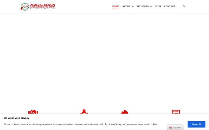 Screenshot of aldevaldesign.com
