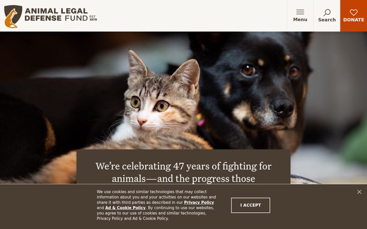 Screenshot of aldf.org
