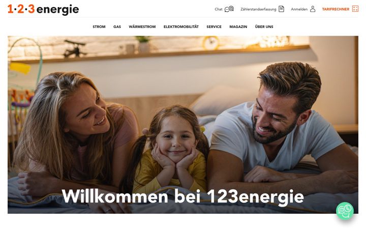 Screenshot van aldi-gruenstrom.de