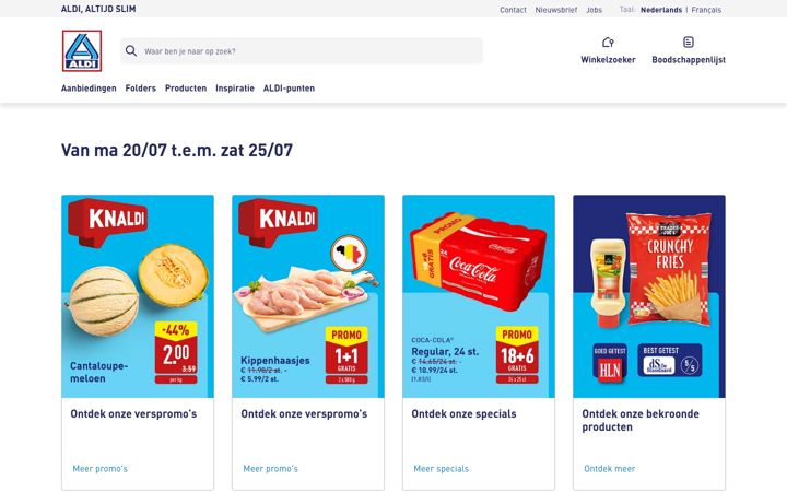 Screenshot of aldi.be